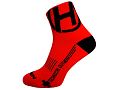 Ponožky HAVEN LITE Silver NEO red/black 2 páry